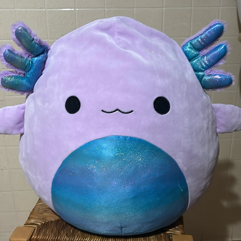 14”in Monica the axolotl Squishmallow plushie ,stuffed animal,stuffed toy, plush
